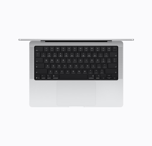 MacBook, Silver color, top interior, open