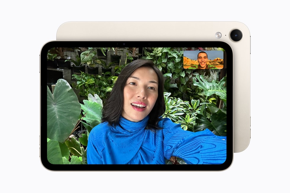 Chamada FaceTime no iPad mini estelar.
