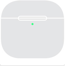 Ilustrasi casing pengisian daya AirPods&nbsp;5 yang menampilkan lebar depan 1,97 inci.