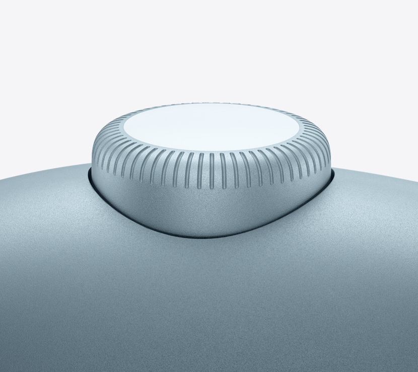 Căști AirPods Max 2, culoare Albastru, detaliu cu Digital Crown