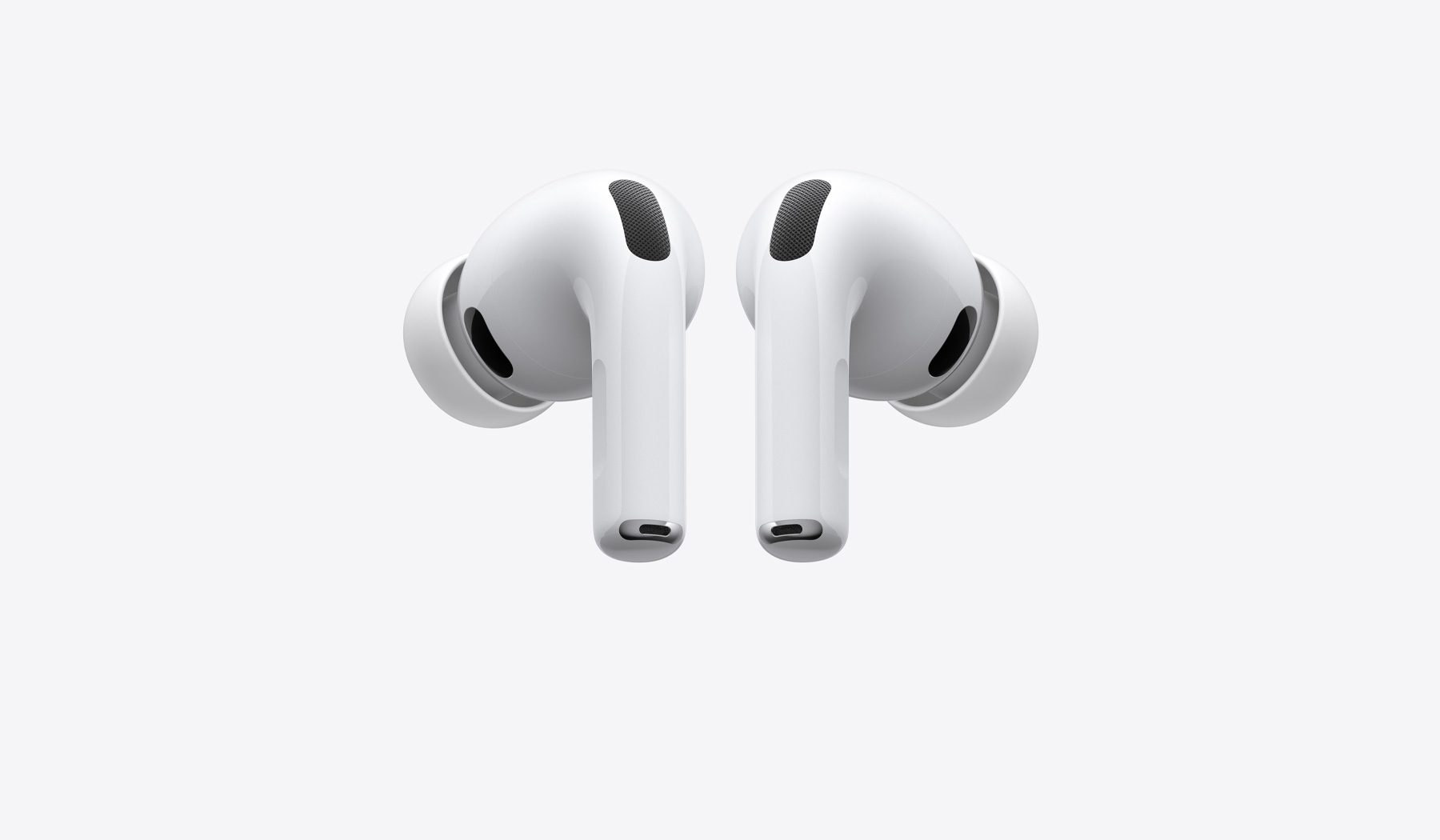 AirPods Pro 3, left and right wireless headphones, white colour, silicone tips