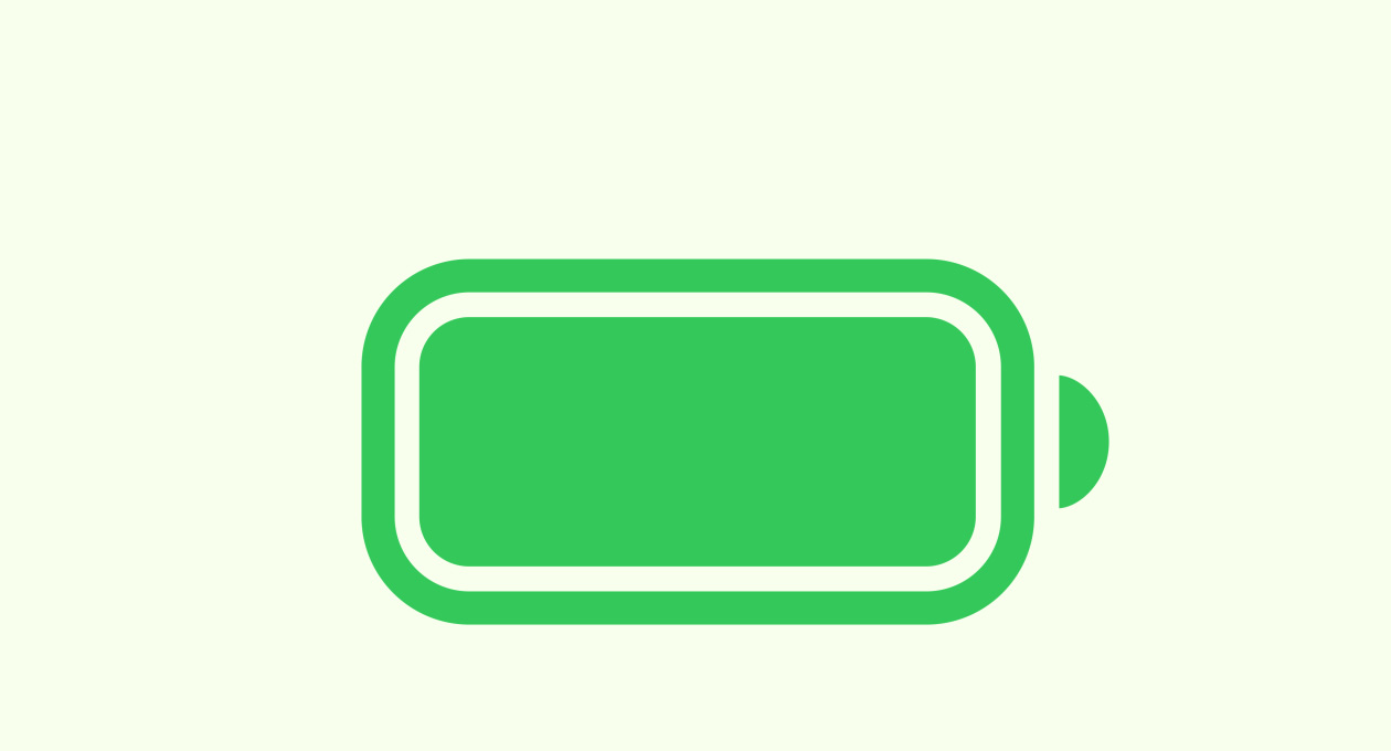 Biểu tượng pin, đã sạc đầy