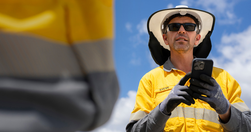 Field workers use iPhone and iPad to assess worksites, collaborate with crew members and check detailed information across many worksite locations
