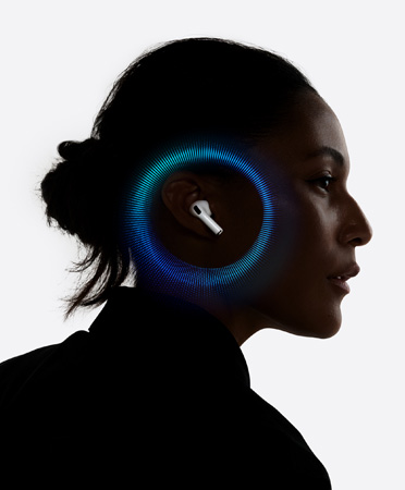 Profil droit d’une personne portant des AirPods Pro 3