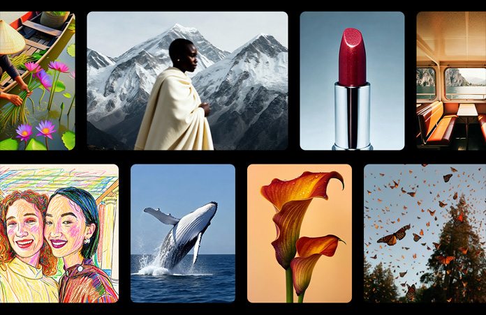 Galerie d’images dans différents styles créées avec Image Playground