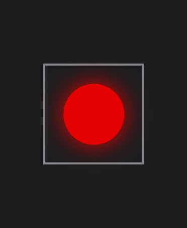 Pulsante Registra, rosso