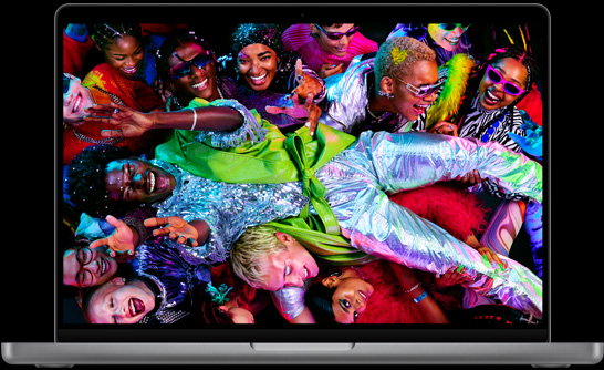 MacBook Pro 14-inch, showcasing Liquid Retina XDR display
